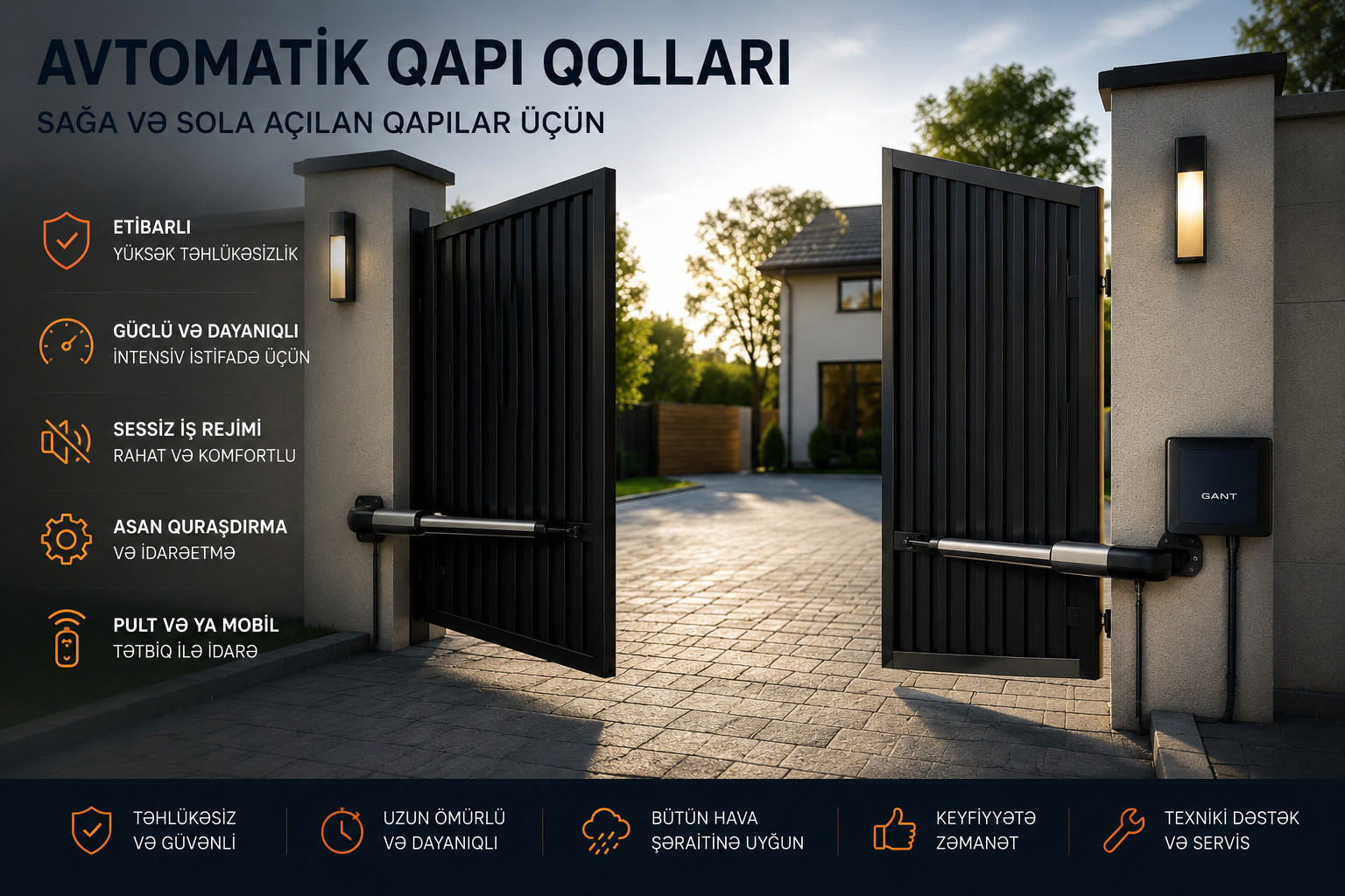 Avtomatik qapi qollari Cane 800